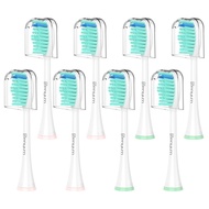 Senyum Electric Toothbrush Replacement Brush Compatible with Philips Sonicare Standard Size 8 Pieces HX6014 【SHIPPED FROM JAPAN】