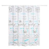 WSP ม่านห้องน้ำพลาสติก PEVAรุ่น Lightex SCP-18/8076 ขนาด 180x180 ซม. ลาย BUBBLE&BATH (353252-7271960