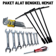 K-WIN PACKAGE Black T-Socket Wrench CRV 8-10-12-14mm T-Socket Wrench Set EF 4Pcs Size 8 10 12 14 Dia