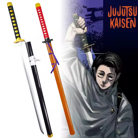 Real Size Jujutsu Kaisen Katana Okkotsu Yuta Anime Cosplay Prop Satoru Gojo Ninja Blade Wooden Japan
