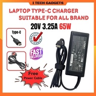 ITECHGADGETS Laptop Charger Type C Laptop Charger Universal Laptop Charger Type C USB C