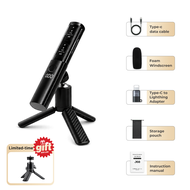 Koorfly KF-J68 Magnetic Wireless Lavalier MicrophoneTransformable 3-in-1 Desktop Mic with AI Noise M