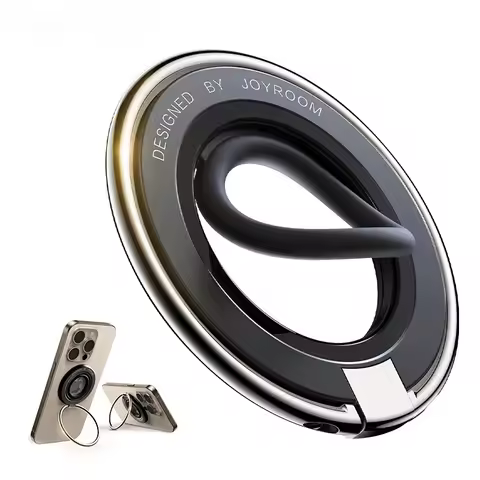 Silicone Zinc Alloy Magnetic Phone Holder Ring for Magsafe iPhone Grip Stand Kickstand Cellphone Rin