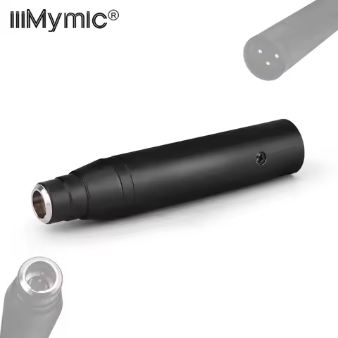 iiiMymic 48V Phantom Power Adapter Male XLR For Shure 4 Pin TA4F Lavalier Headset Condenser Mic Musi