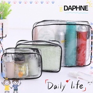 DAPHNE PVC Bag Transparent Toiletry Bag Beauty Case Make Up Pouch Cosmetic Bag