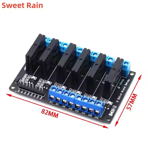 5Pcs Relay Module Solid State High Level 5V 12V 24V DC 1 2 4 8 Channel SSR Solid State Relay Module 