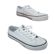 9901 PALLAS JAZZ STAR 307-196 W (Size 4-14) White School Shoe Plus Size/ Kasut Sekolah Putih size Be