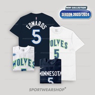 Basketball shirt Men Women NBA T shirt Basketball T-shirt Minnesota Timberwolves No. 5 Anthony Edwar