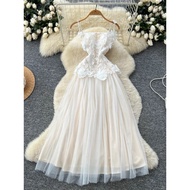 WHITE LACE DRESS FOR WOMEN LONG WHITE DRESS MX353 LONG DRESS