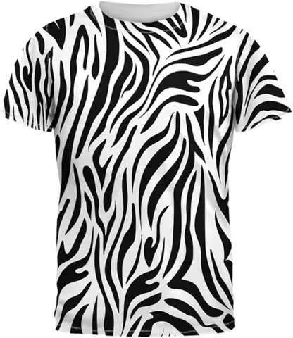 Zebra Pattern 3DPrint Quick-dry BreathableMenWomenSportTShirt Summer Streetwear Casual Fashion Paren