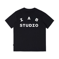Iab STUDIO Street Wear Men Women Short-Sleeved T-Shirt Casual Round Neck All-Match Top