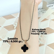 Kalung &amp; Liontin Emas / Mas Black Gold 75% Berat 10.490 Gr Pjg 44Cm..