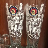 德國原裝進口柏龍啤酒杯玻璃杯500ml字母款限量高顏值