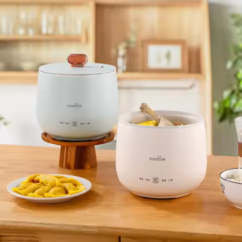 1.8L Multifunctional Electric Cooker Household Small Rice Cooker Portable Non-stick Electric Stew Po