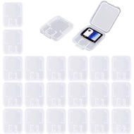 Sarung Kad Memori Plastik Jelas Serasi dengan Kad T-Flash SD SDHC SDXC Micro SD (20 PCS) ZOTK