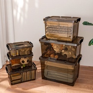 Thick Transparent Storage Box with Lid Portable Design Home Clothing Toys Large-Capacity Organizing 