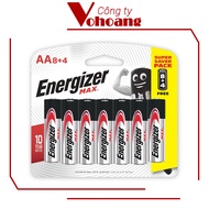 Pin AA Energizer Alkaline chống chảy E91 - 8 pin tặng kèm 4 pin free