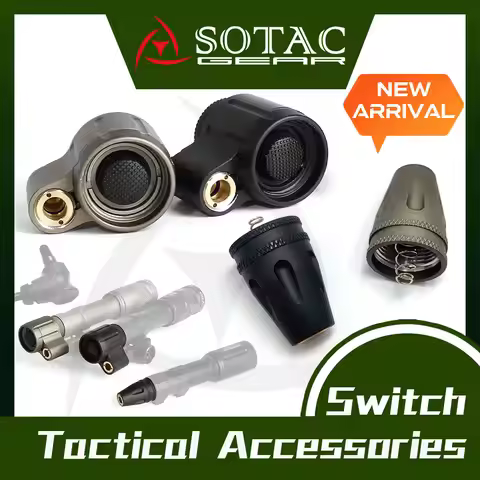 SOTAC-Tactical Flashlight Tail Cap Switch, M300, M600, KIJI K1 Laser, PLH V2, Crane Plug, Tactical A