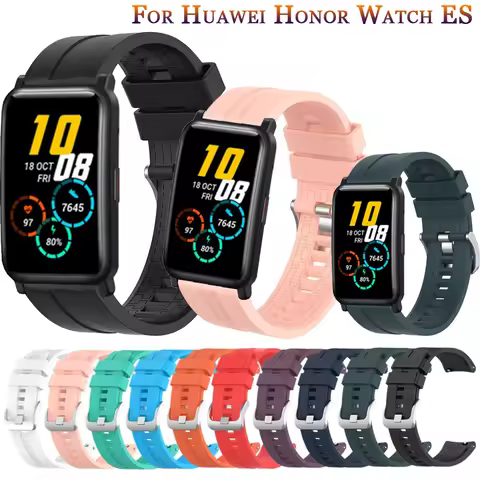 20mm Soft Silicone Strap For Huawei Honor Watch ES Bracelet Sport Watchband For Haylou LS02 For Amaz