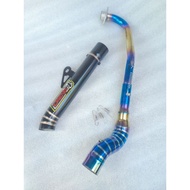 Daeng sai4 Pipe canister conical open specs exhaust Pipe for Wave 125 Xrm 110/125 Wave 100/110/115 R