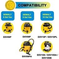 6 Pack DXVA19-4101 Disposable Filter Bags for DEWALT 6, 8, 9 and 10 Gallon Wet Dry Vacs, 6-10 Gallon