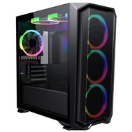 INVASION H1 MATX TEMPERED GLASS CASE RGB FAN