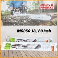 [FREE KIKIR] Original  025 MS250 18" / 20" Guide Bar Papan Chainsaw [HSMACHINERY]