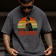 Aura Farming Tukang Tari The Reaper Multi-Color Oversized Vintage T-Shirt. 100% Cotton