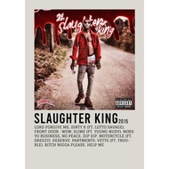 【READY STOCK】Aesthetic Poster Wall Slaughter King album by 21 savage famous rapper