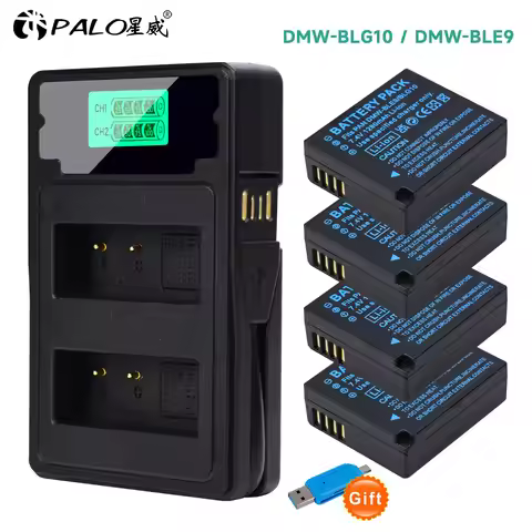 1280mAh DMW-BLG10 BLG10 BLG10E DMW-BLG10PP BLE9 DMW-BLE9 Battery for Panasonic LUMIX GF3 GF5 GF6 GX7