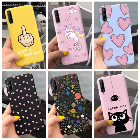 Y9s Case For Huawei Y9s 2019 Cover Fundas Popular Love Heart Painted Bumper Phone Case For Huawei Y9