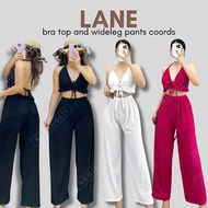 Lane Bra Top and Wideleg Pants Coords I Bark Crepe Fabric I XS to MEDIUM