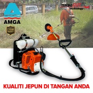 AMGA/APACHE/BRAVADO TurboCUT BG328 Petrol Backpack Brush Cutter Mesin Rumput 32.8cc 2 Tahun Warranti
