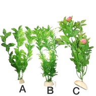 AQUARIUM DECORATIONS PLASTIC PLANT POKOK HIASAN AKUARIUM PLASTIK
