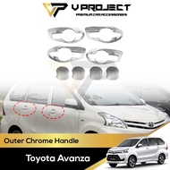 Toyota Avanza 2012 - 2021 Outer Chrome Handle Car Accessories V Project