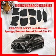 PERODUA MYVI 2018 2019 2020 Front Bonnet Sponge Bonet Sound Proof Bonnet Mat Car Custom Fit Engine S