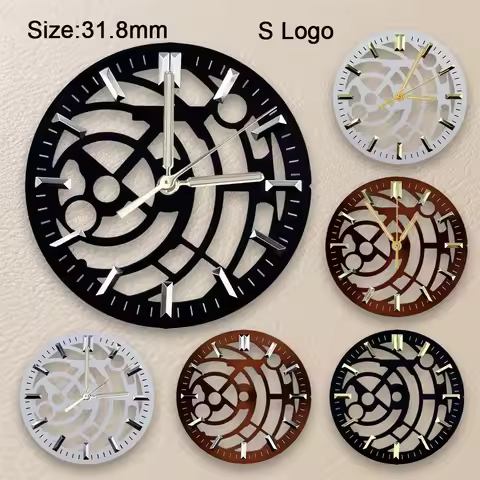 High Quality NH70 Dial S Logo Hollow Out 31.8mm Dial Suitable For NH70 NH72 Movement Watch Accessori