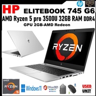 HP EliteBook 745 G6 AMD Ryzen 5PRO 3500U RADEON VEGA 8 GPU 2GB  512GB SSD FHD(1920x1080)WINDOW 11PRO