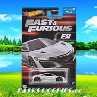 HOT WHEELS™ 2023 FAST AND FURIOUS THEMED DASH C 17' ACURA NSX F9 THE FAST SAGA #9/10 JDM WAVE 3