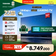 Toshiba 55" 4K UHD Native 144Hz Gaming AI Smart TV - Dolby Vision IQ Dolby Atmos HDR10+ AMD Freesync