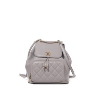 Chanel Grey Caviar Mini Business Affinity Backpack Gold Hardware, 2022