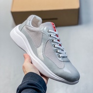 Prada America's Cup Patent Leather Men's Sports Shoes Fashion Casual Shoes
