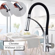 Black Kitchen Sink Faucet Pull Down Kitchen Faucet Sink Tap Mounted Deck Bathroom Mounted Hot and Co