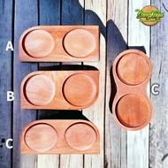Tray + wooden tray Coaster 10x20cm wooden Coaster tray 8