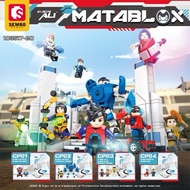 Sembo Block 4in1 Ejen Ali Building Block MATABLOX Misi MATA Arena Capture Point Decoration Building 