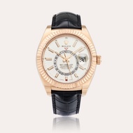 Rolex Reference 326135 Sky-Dweller | A pink gold annual calendar and dual time wristwatch with date,