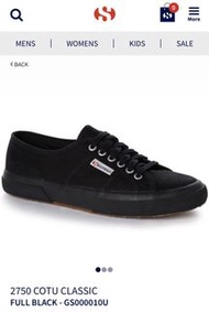 Superga 2750 COTU CLASSIC FULL BLACK