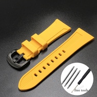 Rubber Watch Strap Diving Strap Waterproof Soft Wristband Bracelet Watch 22mm 24mm 26mm