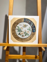 19th century德國瓷器設計手稿 - Vintage Draft - 古董