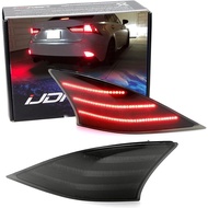 iJDMTOY Dark Smoked Lens 120-SMD Full LED Rear Bumper Reflector Light Trim Compatible With Lexus 201